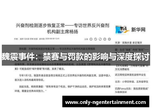魏震事件：禁赛与罚款的影响与深度探讨